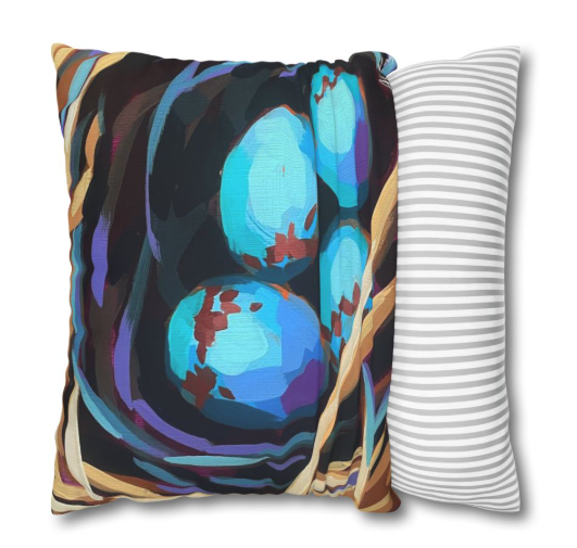 Eggs in Nest Pillow Cover