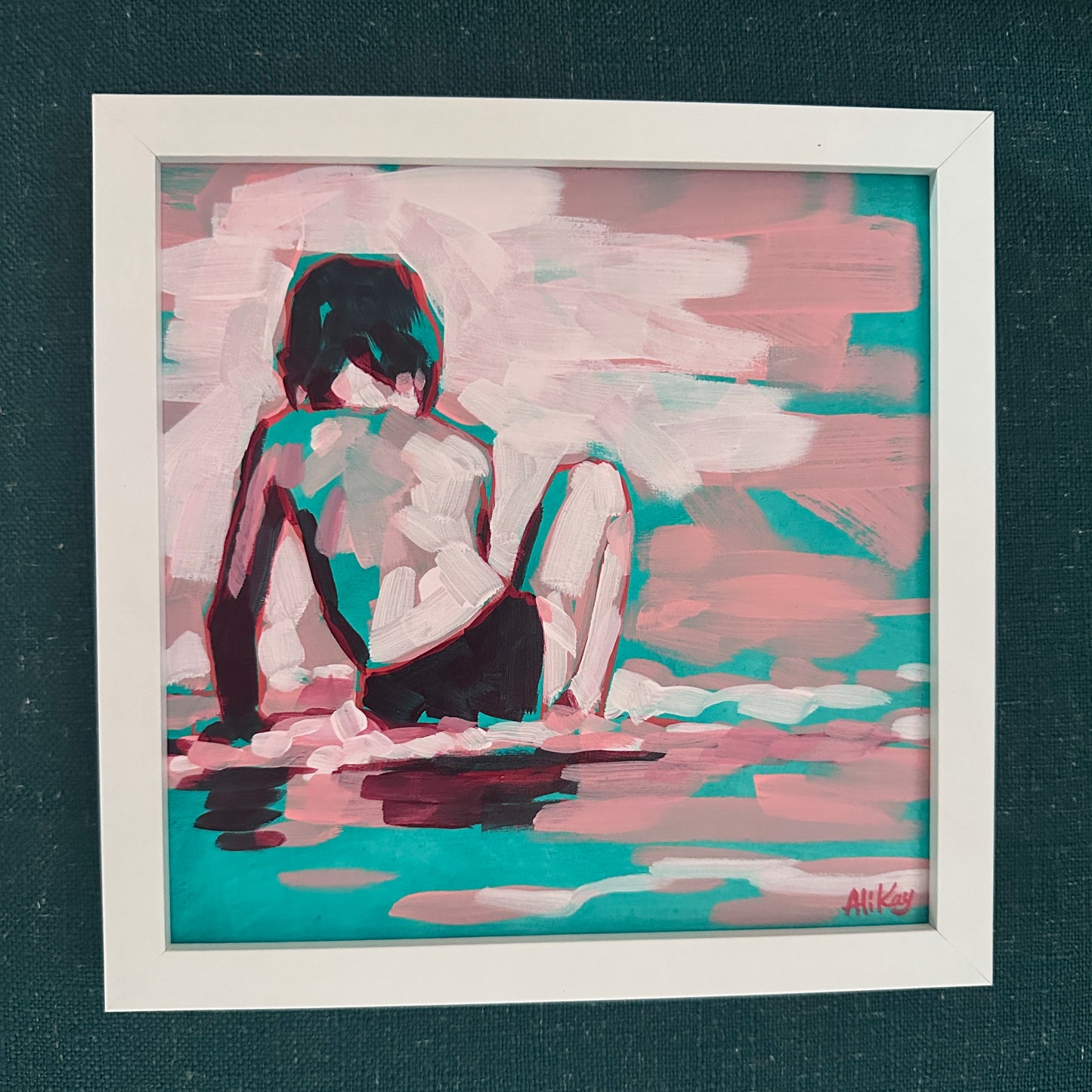 Boy at the Beach 8x8