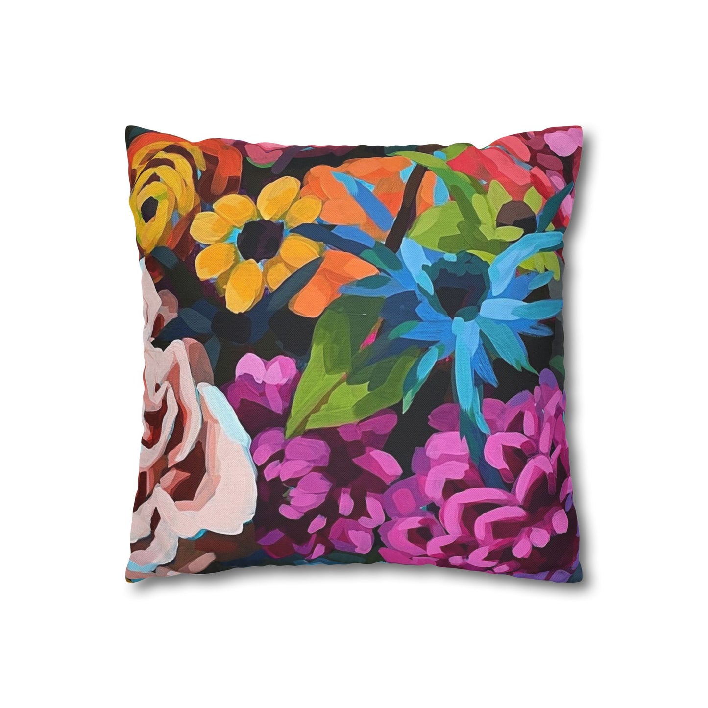 Birthday Floral Pillow Cover