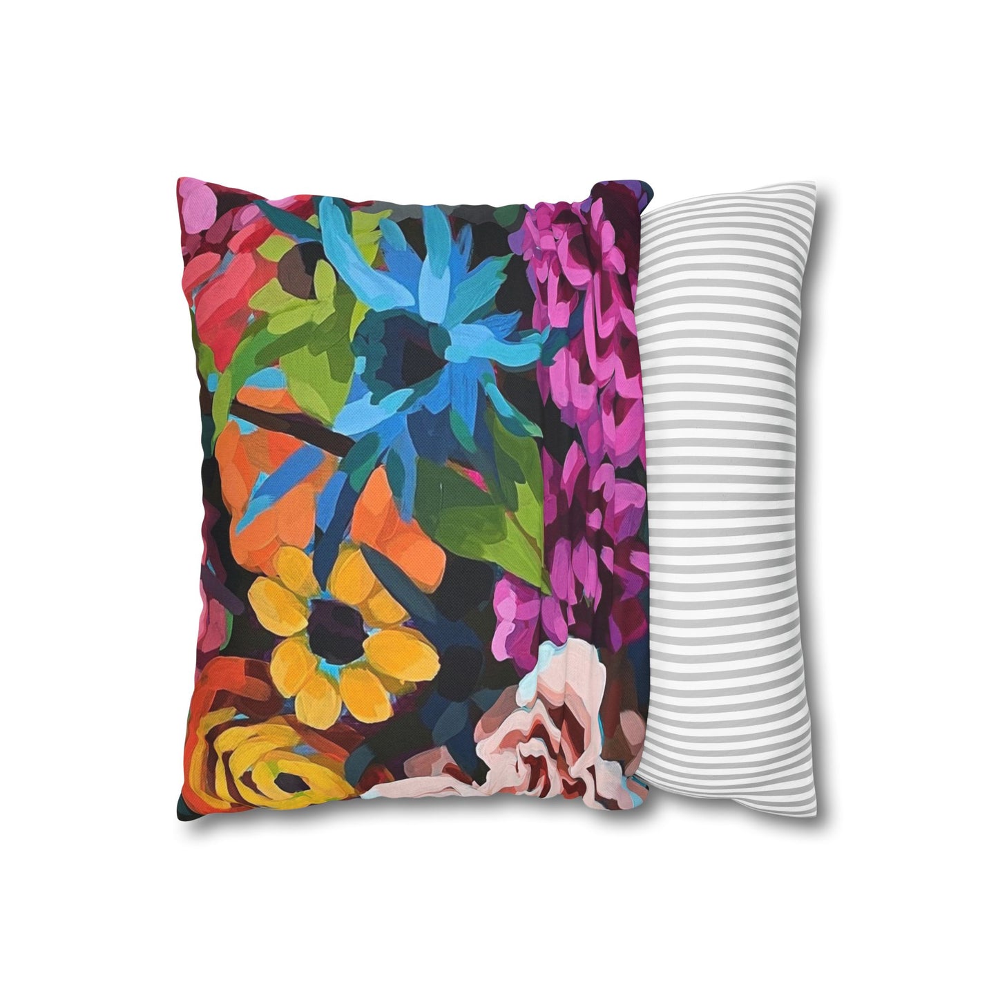 Birthday Floral Pillow Cover