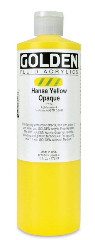 Hansa Yellow Opaque, 16oz