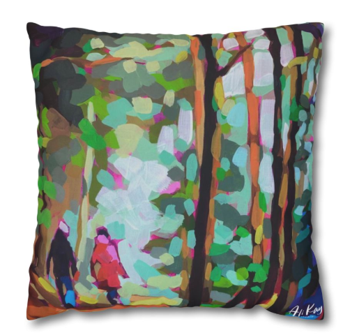 Walk in Woods Pillow Cover