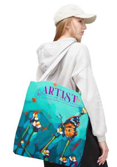 I Am An Artist Tote 16x16