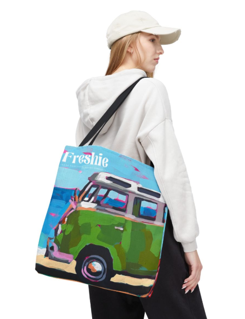 Freshie VW Bus & Flamingo 18x18
