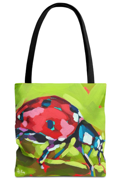 Ladybug/Dragonfly Tote 16x16