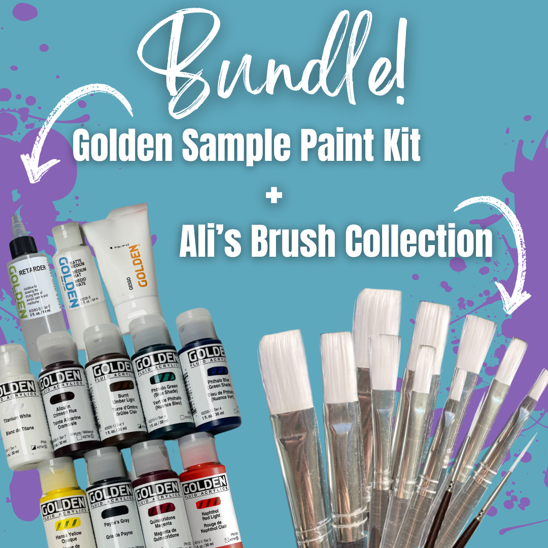 Brush Collection & Golden Sample Paint Kit BUNDLE