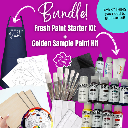 Fresh Paint Starter Kit & Golden Sample Paint Kit BUNDLE