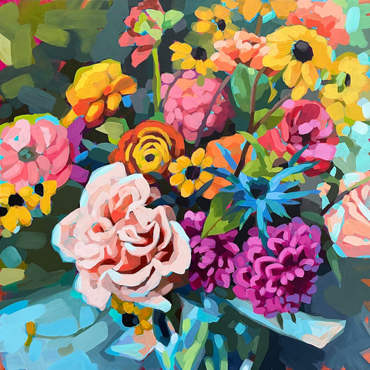 Birthday Floral Print 8x8