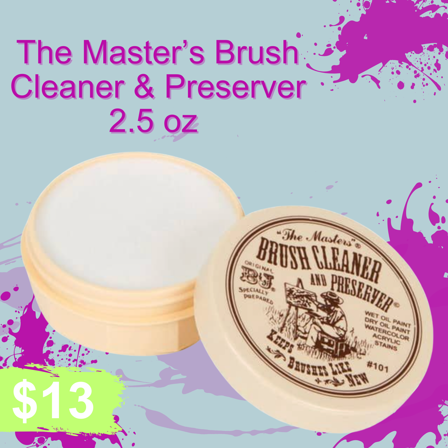 Master's Brush Cleaner and Preserver 2.5oz
