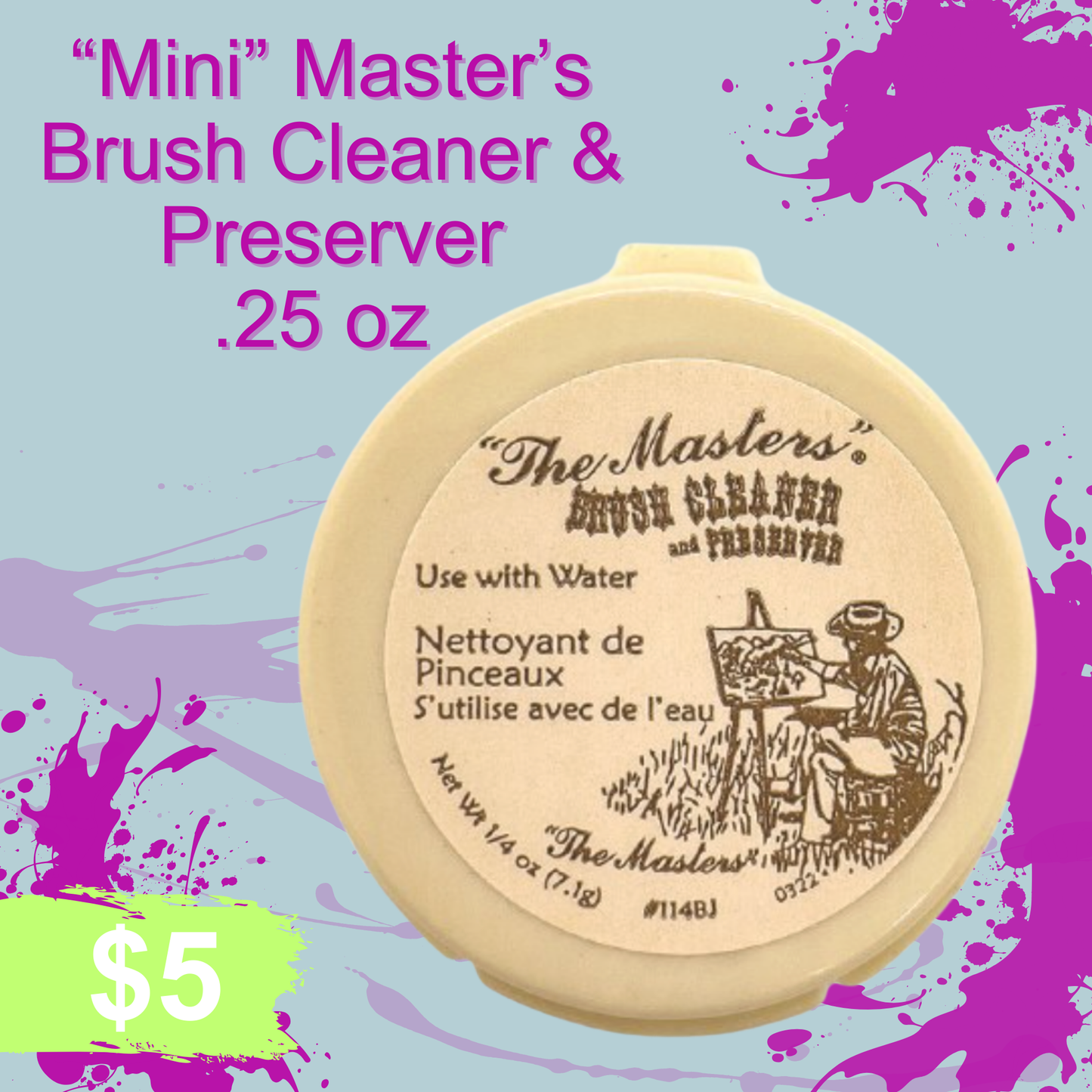 "Mini" Master's Brush Cleaner and Preserver .25oz