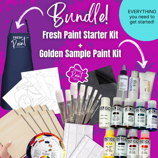 Fresh Paint Starter Kit & Golden Sample Paint Kit BUNDLE