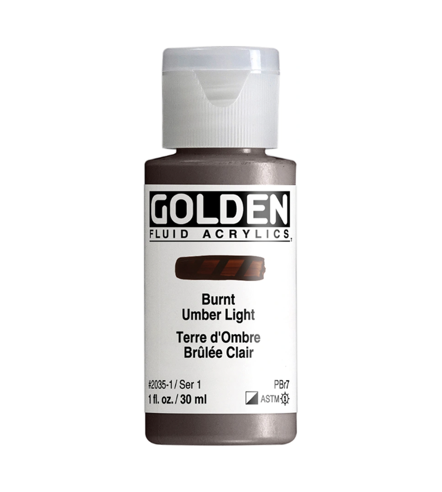 1oz Golden Fluid Acrylics - Colors Sold Individually
