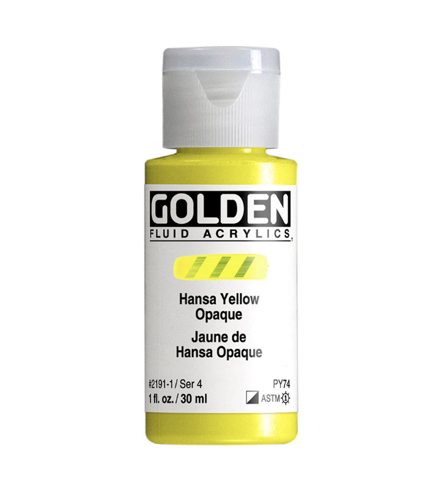 1oz Golden Fluid Acrylics - Colors Sold Individually