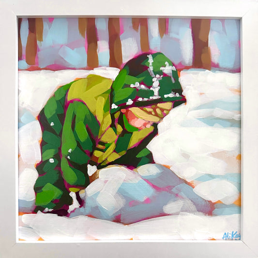 Rolling Snow 8x8 Framed