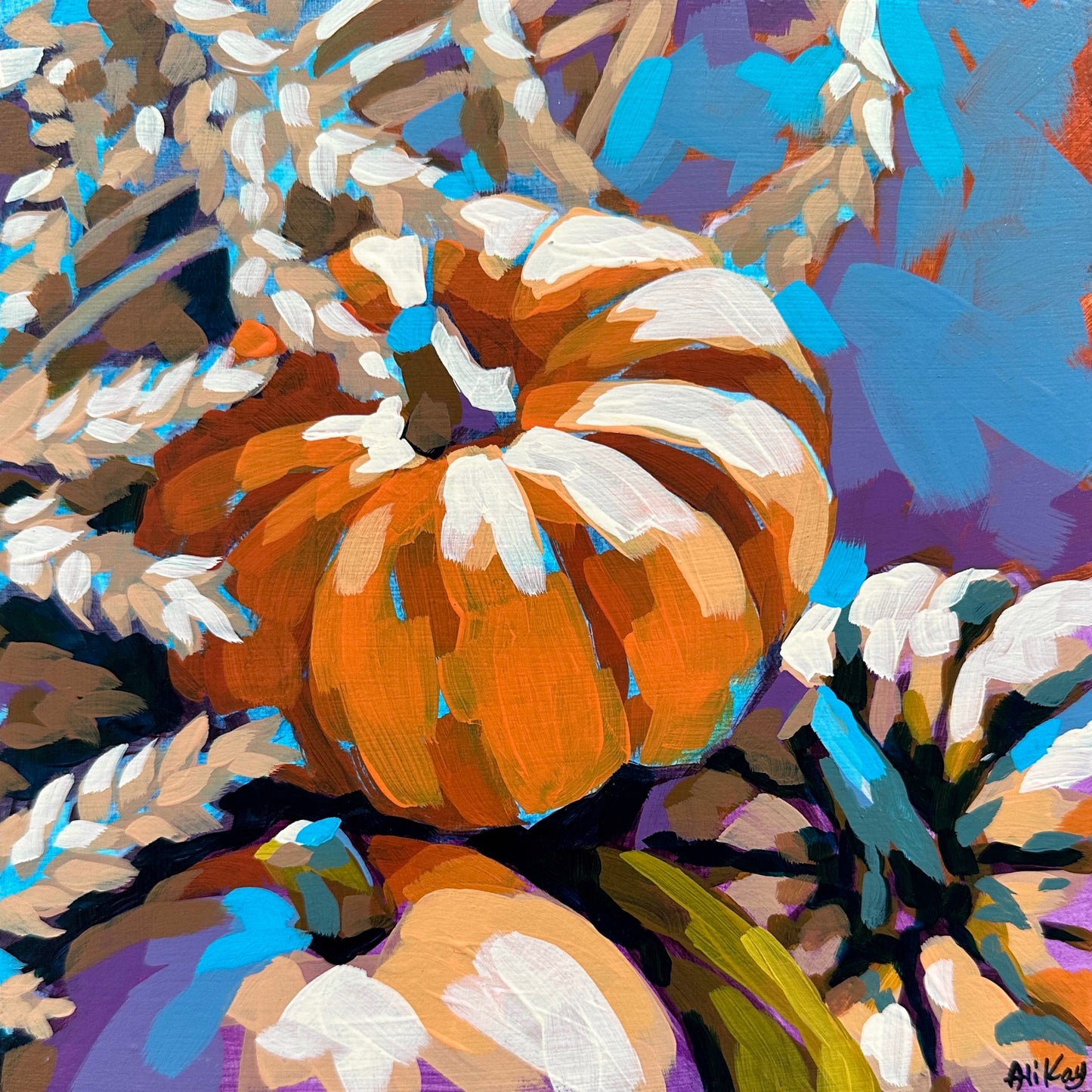 Gourds and Wheat 8x8