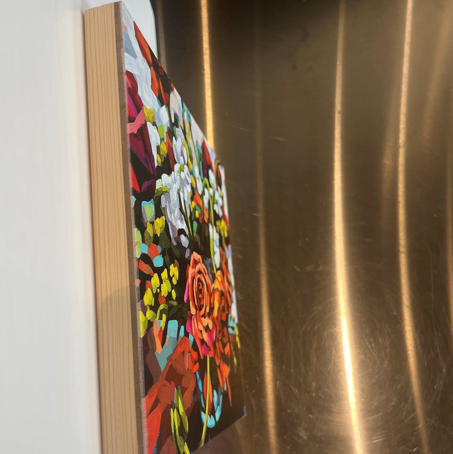 Orange Rose Bouquet Print 8x8