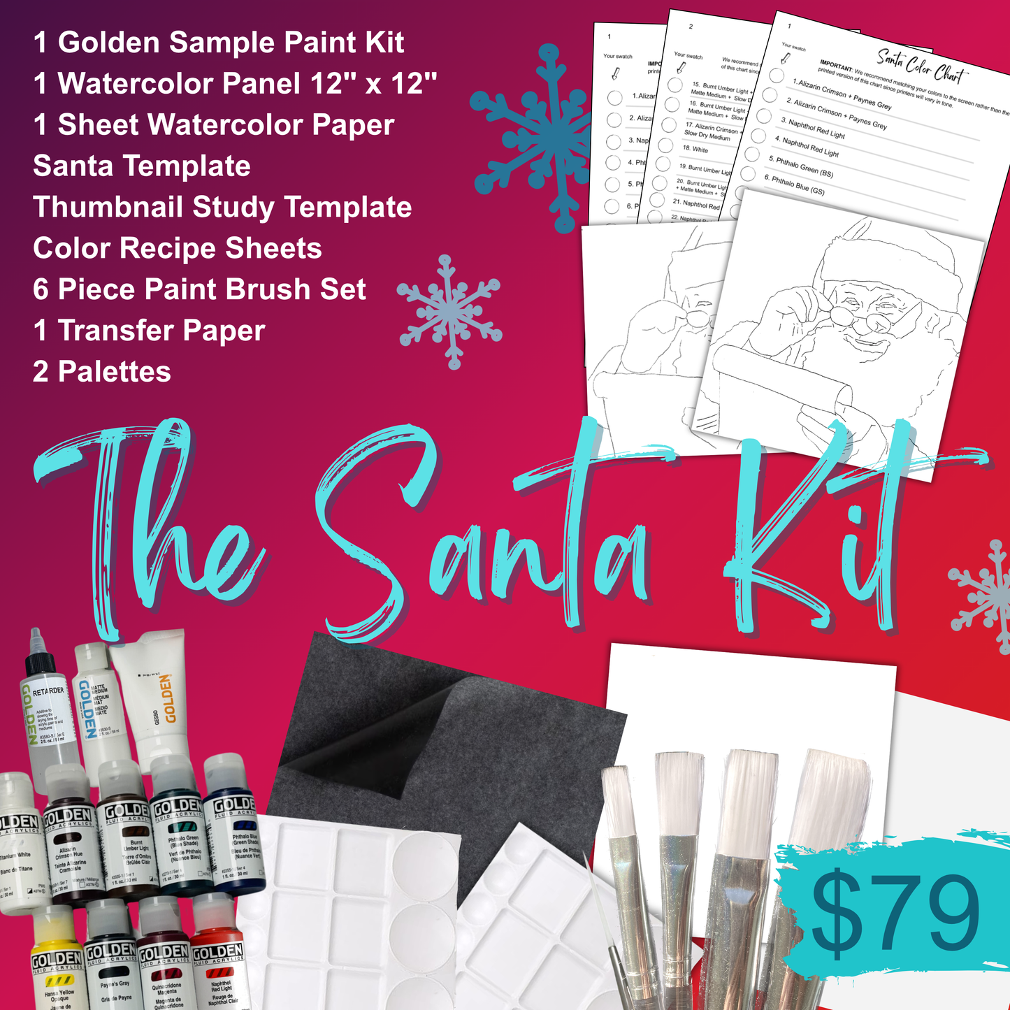 Santa Painting Kit (Supplies)