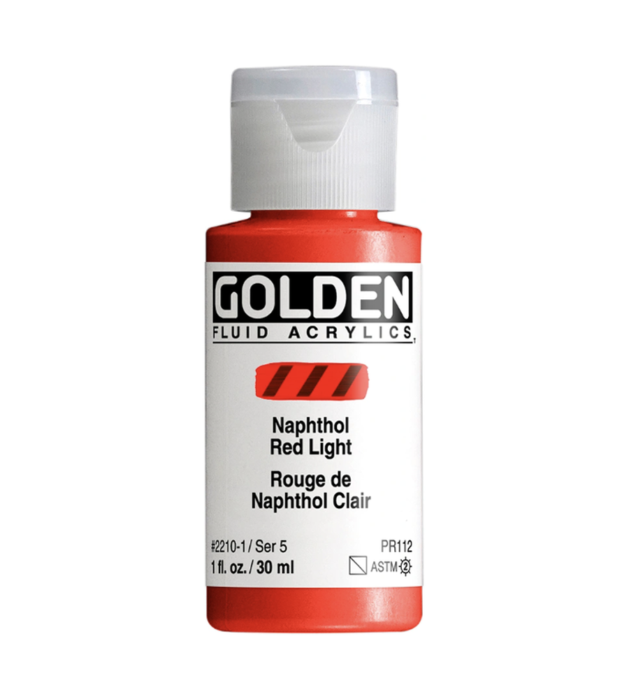 1oz Golden Fluid Acrylics - Colors Sold Individually