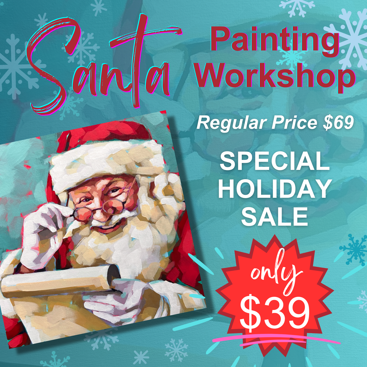 Santa Painting Workshop (Online Course)