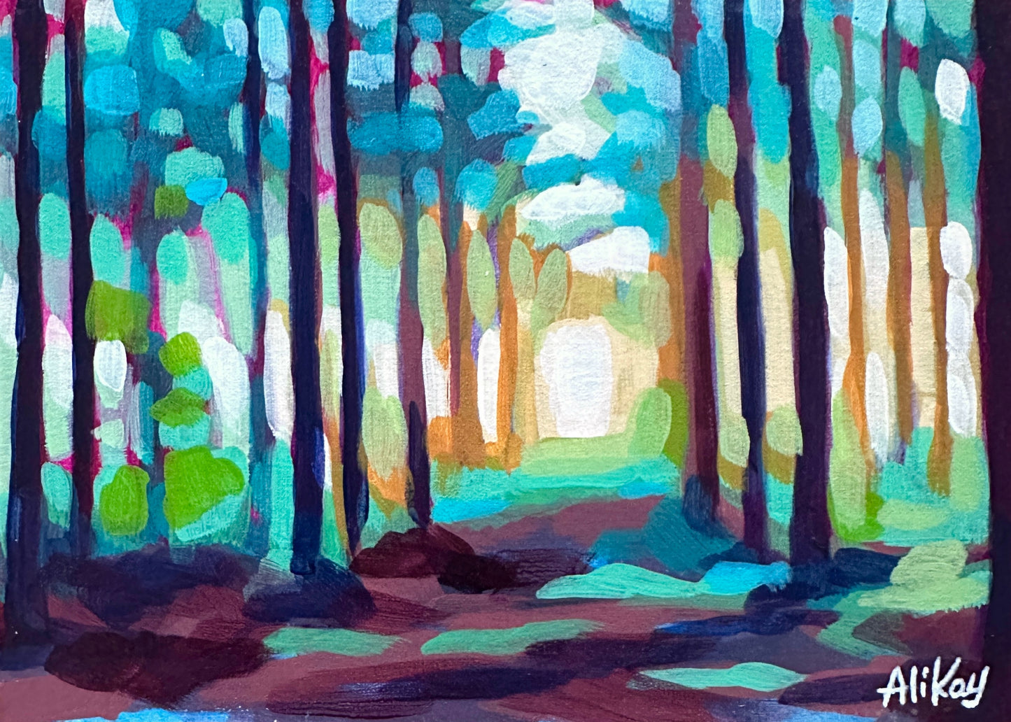 Morning in the Forest	5x7