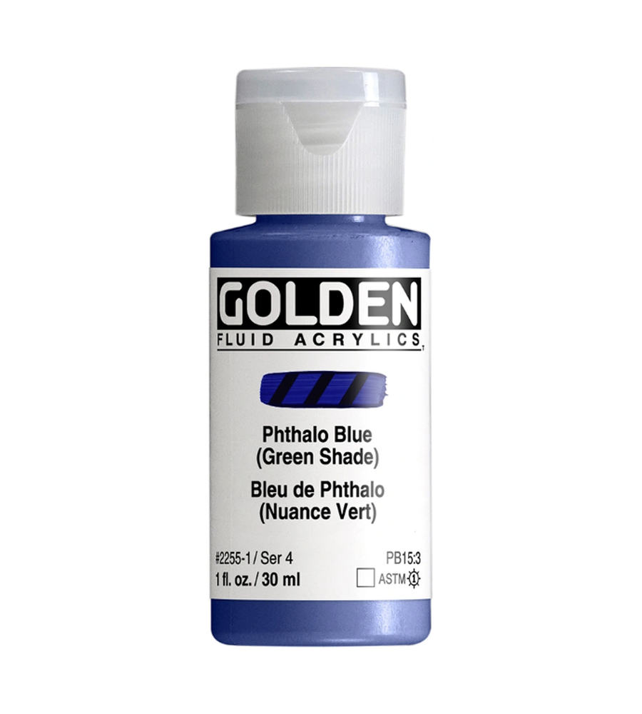 1oz Golden Fluid Acrylics - Colors Sold Individually