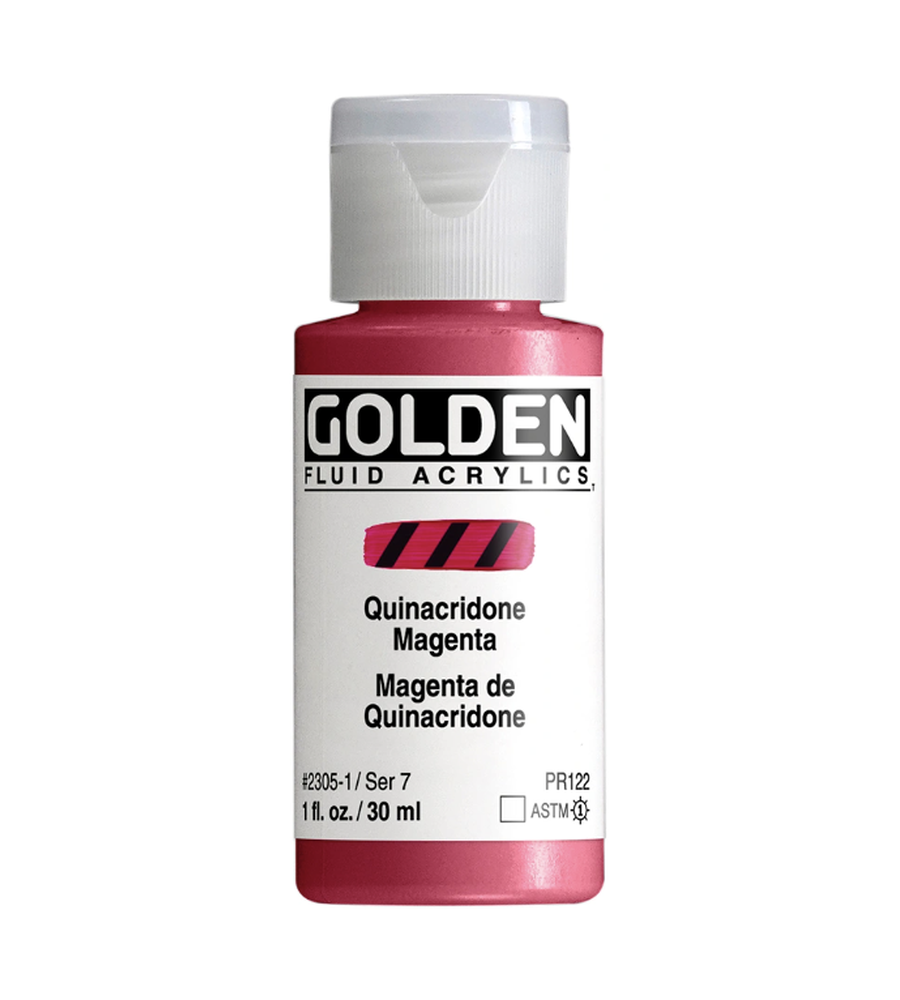 1oz Golden Fluid Acrylics - Colors Sold Individually